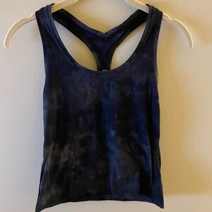 Lululemon Navy Blue Tie-Dye Tank Top